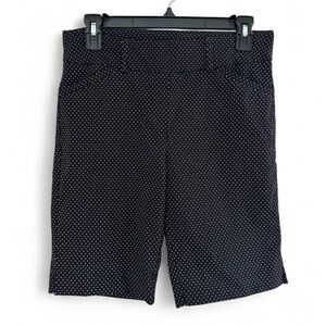 Hilary Radley Black and White Polka Dot Shorts